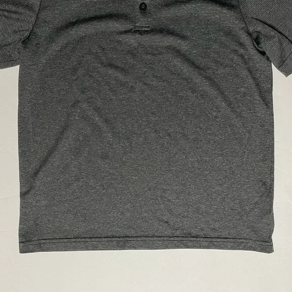 Champion Gray Pinstripe Active Wear Polo Shirt - Picture 4 of 11
